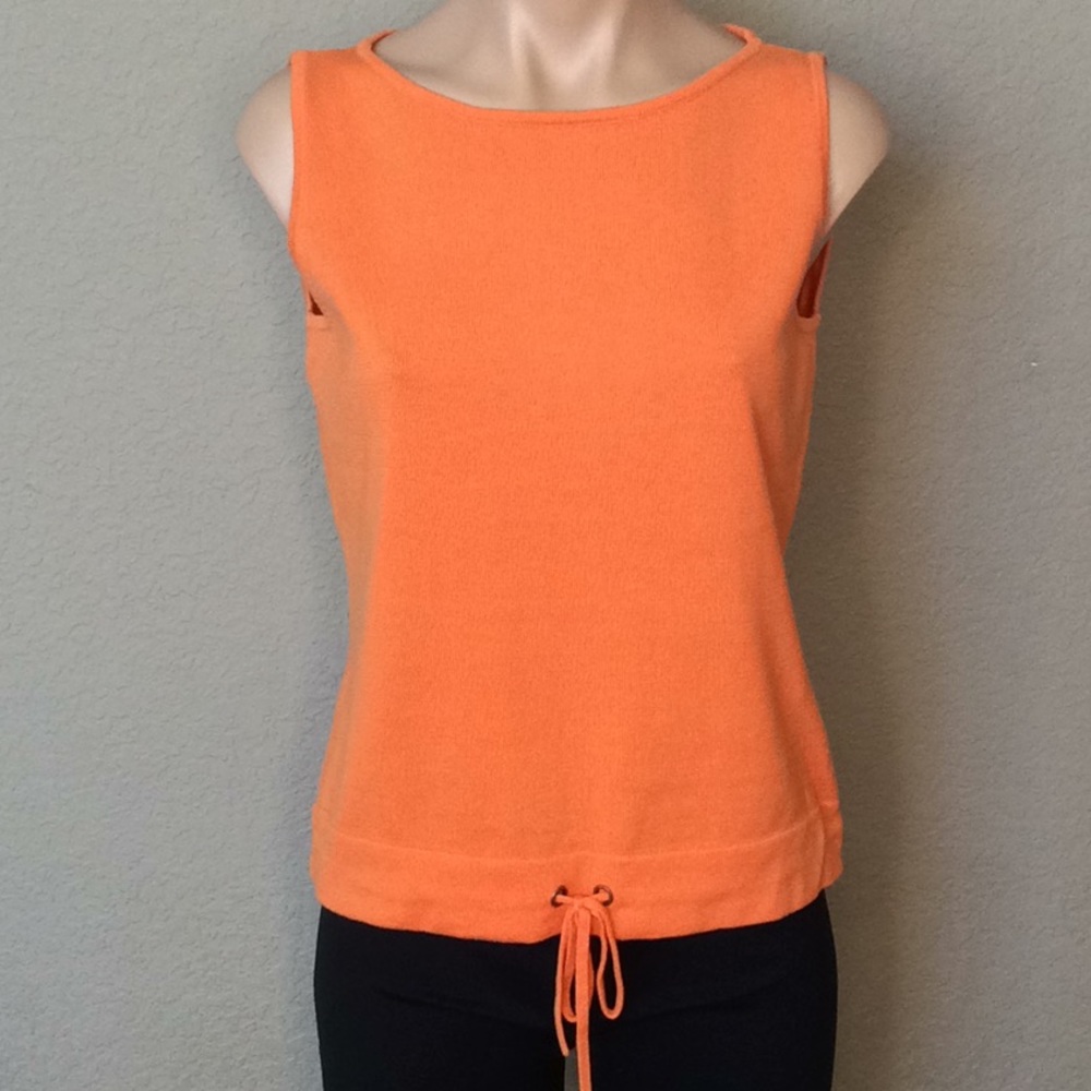 Casual Corner Annex Sweater Tank Orange Women’s S